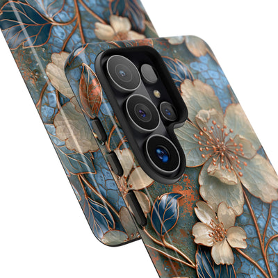 Gilded Blossom Reverie · Tough Phone Case for Samsung · Teal
