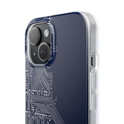 Blue Lite Phone Case for iPhone - Cobalt Data Stream