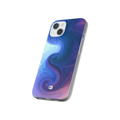 Azure Fluid Swirl · Lite Phone Case for iPhone ·  Blue