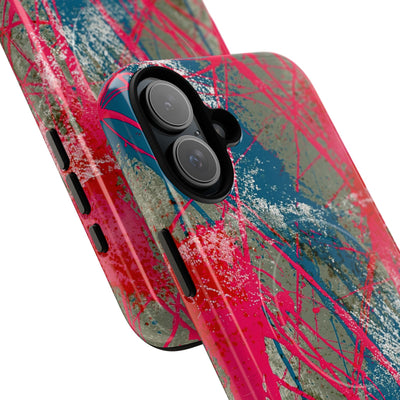 Neon Static Drip · Tough 2.0 Magnetic Phone Case for iPhone · Pink