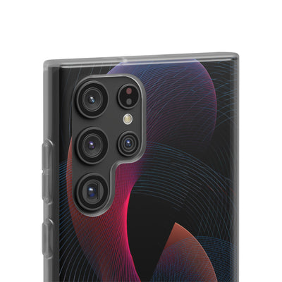 Black Lite Phone Case for Samsung - Cobalt Crimson Flux