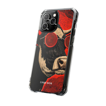 Hypnotic Cow iPhone 14 Pro Max Case - Impact
