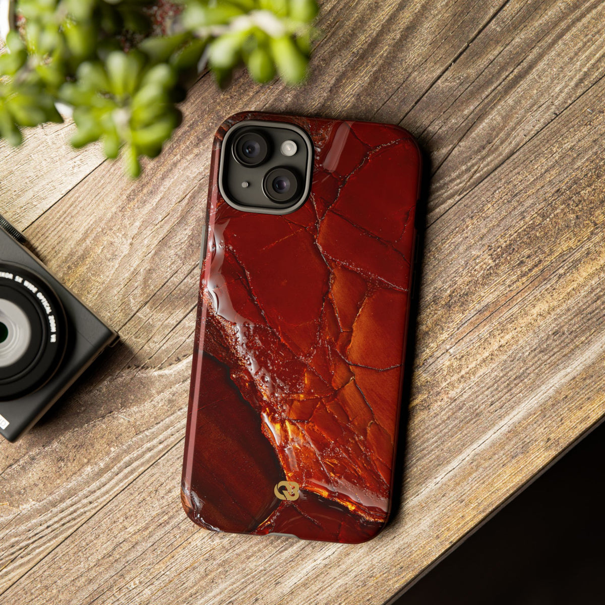 Amber Embrace · Tough Phone Case for iPhone · Brown