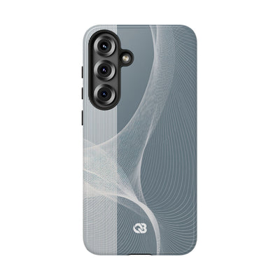 Grey Tough Phone Case for Samsung - Slate Mesh Horizon