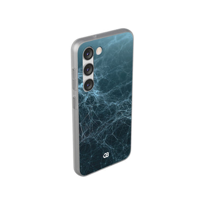 Teal Lite Phone Case for Samsung - Arctic Neural Mesh