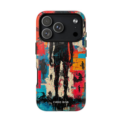 Spiky Skull Silhouette iPhone 17 Pro Case - Tough+ - CASE•BOB