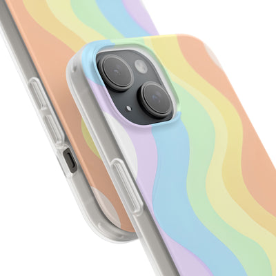 Pastel Ripple Flow · Soft Phone Case for iPhone
