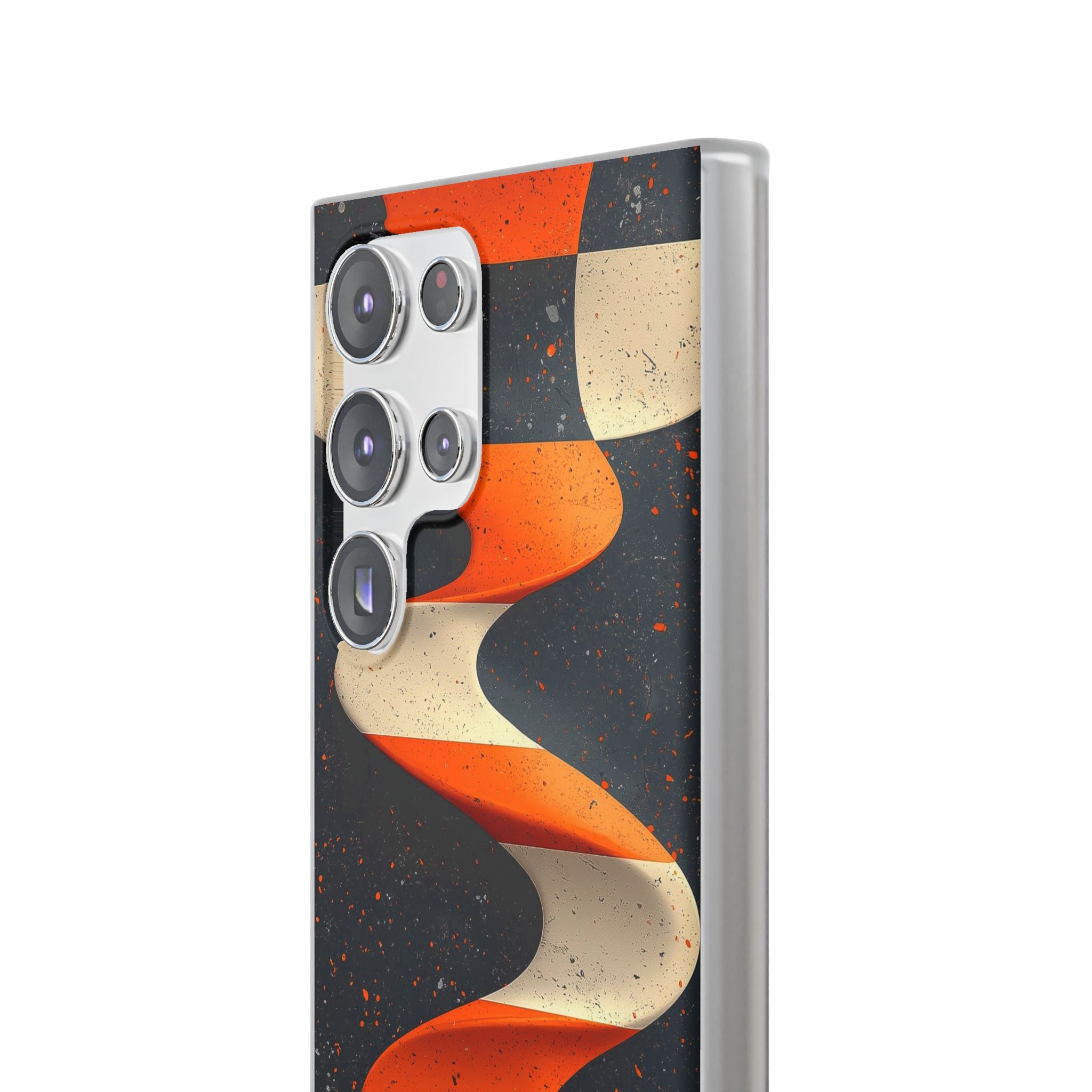 Orange Grit Twist · Soft Phone Case for Samsung