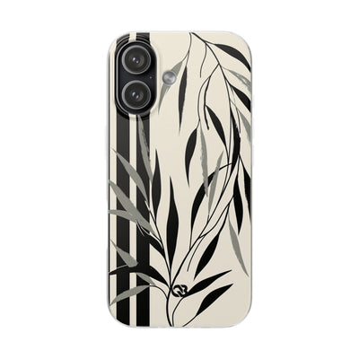 Beige Lite Phone Case for iPhone - Soot Leaf Sketch