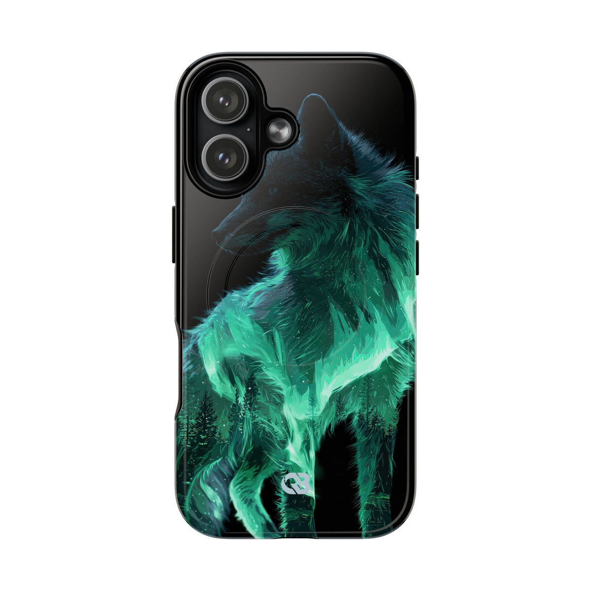 Nordic Aurora Fox · Tough 2.0 Magnetic Phone Case for iPhone · Teal
