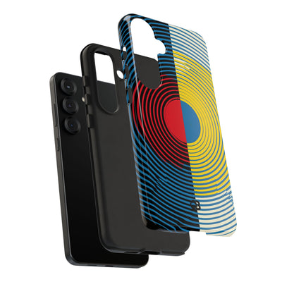 Blue Tough Phone Case for Samsung - Primary Circuit Orbit