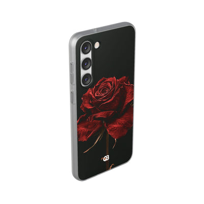 Crimson Noir Rose · Lite Phone Case for Samsung · Black