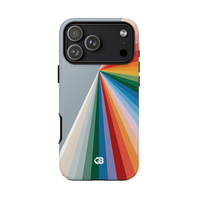 Grey Tough Phone Case for iPhone - Slate Prism Burst