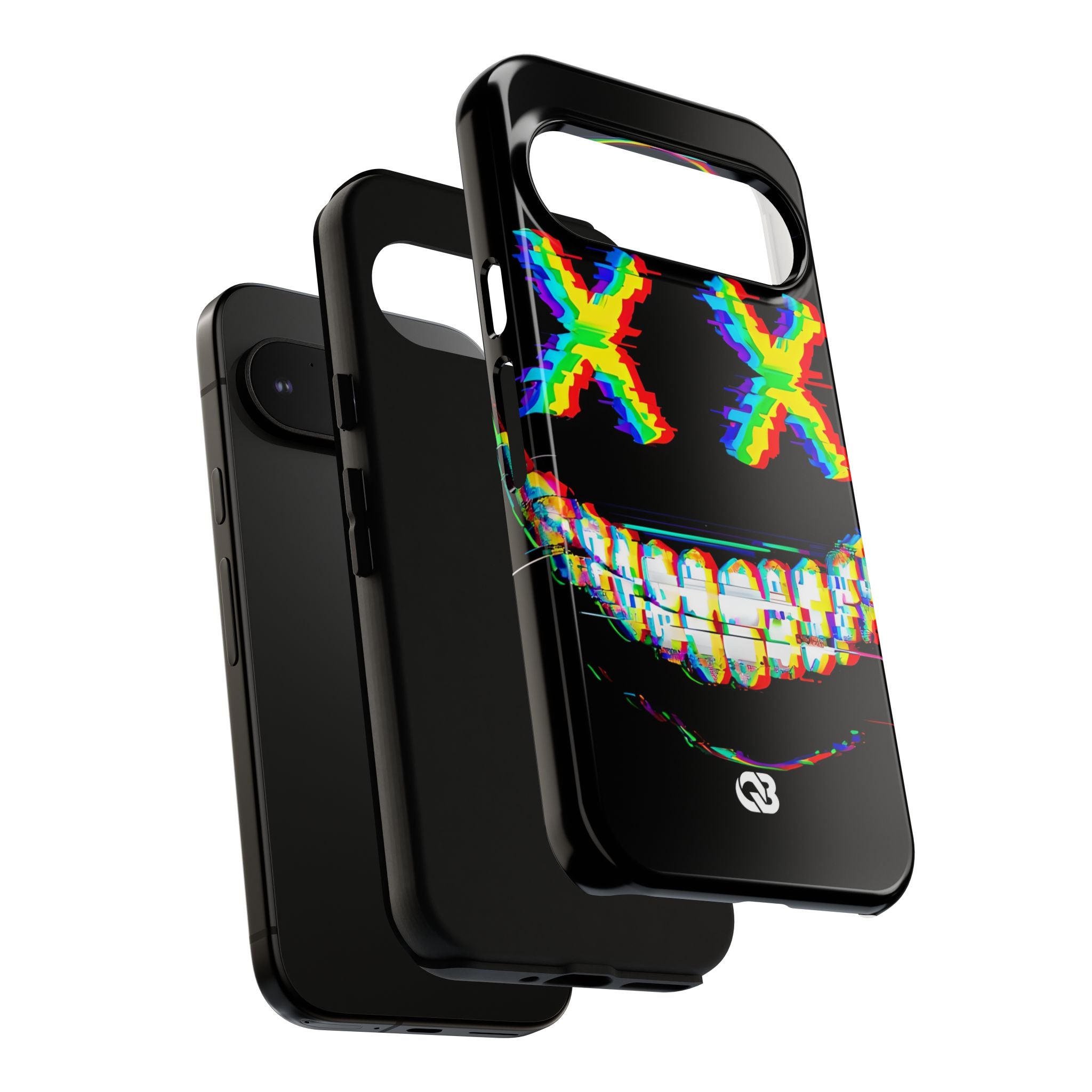 Glitch Grin Distortion · Tough Phone Case for Google Pixel