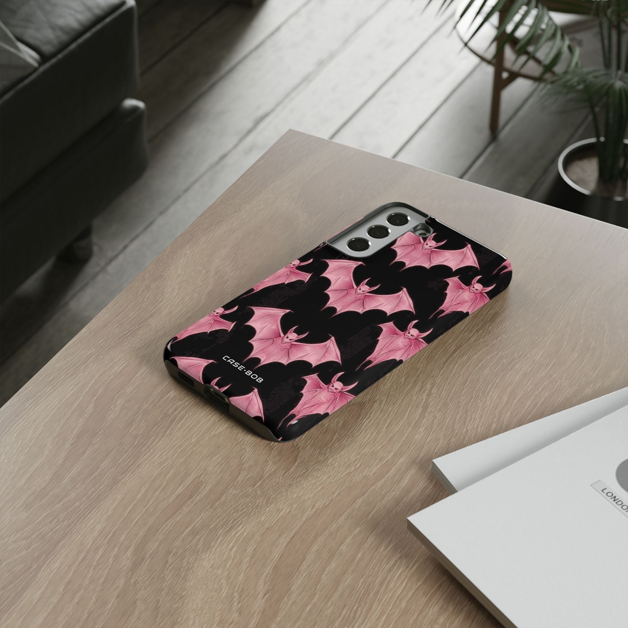 Pink Batwave Samsung S22 Plus Case - Tough