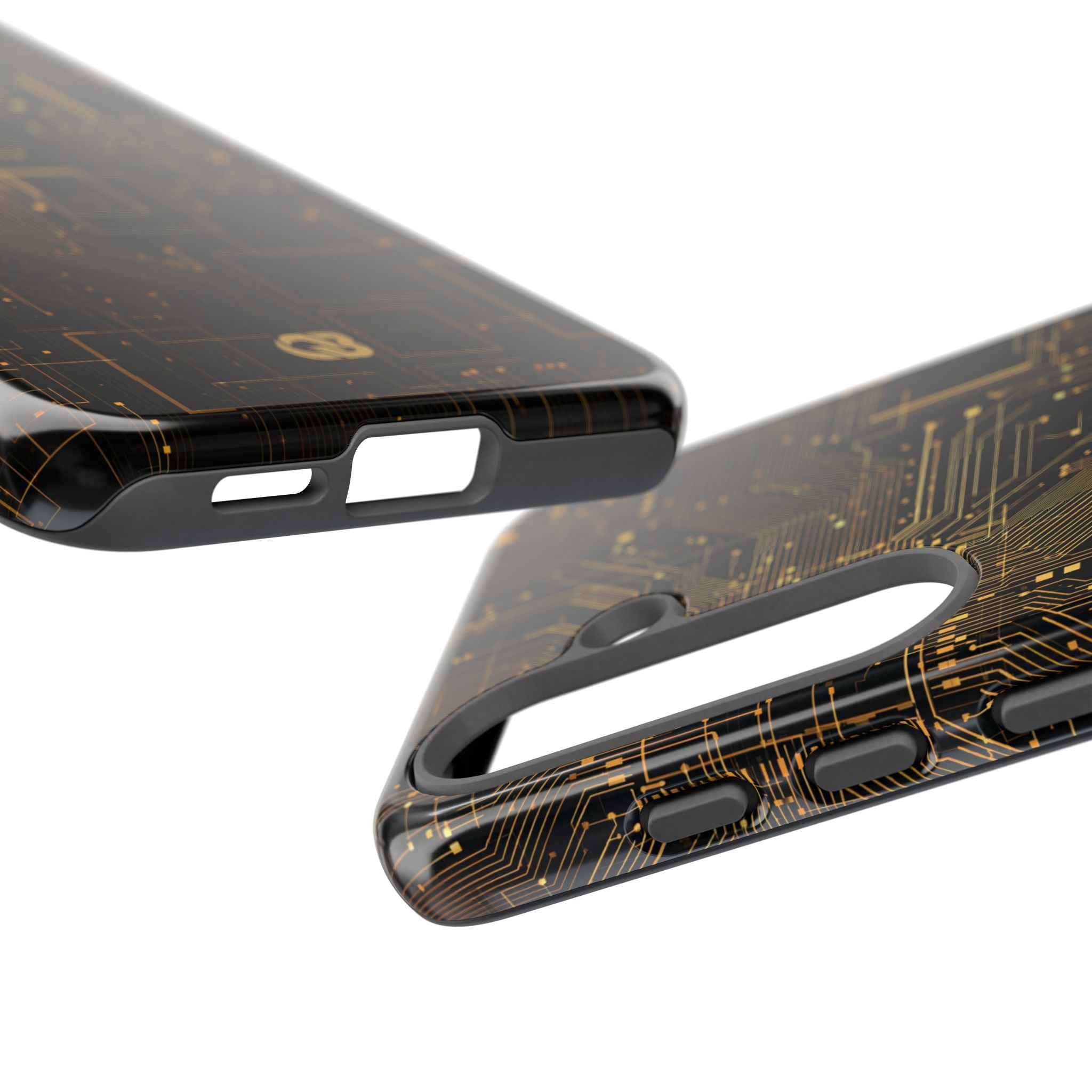 Gold Tough Phone Case for Samsung - Amber Core Mainframe