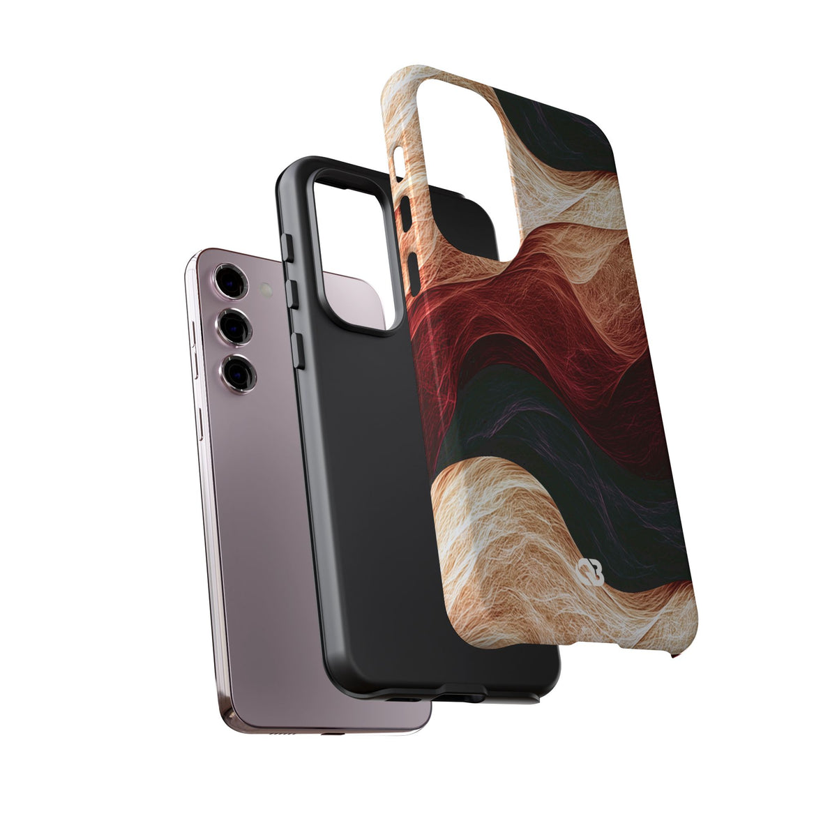 Ember Wave Dispersion · Tough Phone Case for Samsung · Red