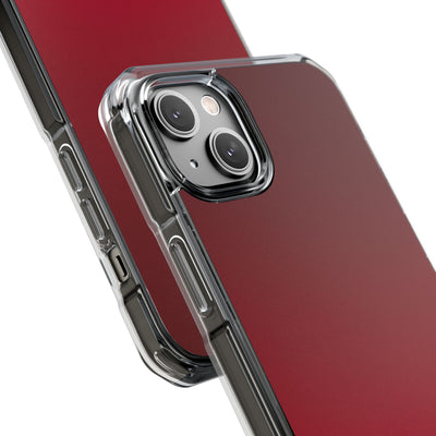 Velvet Crimson · Clear Impact Magnetic Phone Case for iPhone · Red