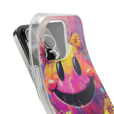 Vivid Grin Graffiti · Soft Phone Case for iPhone