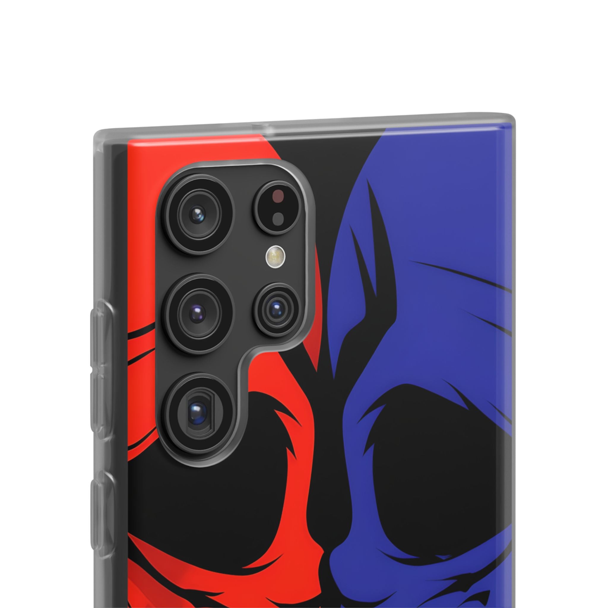 Crimson Cobalt Skulls · Soft Phone Case for Samsung