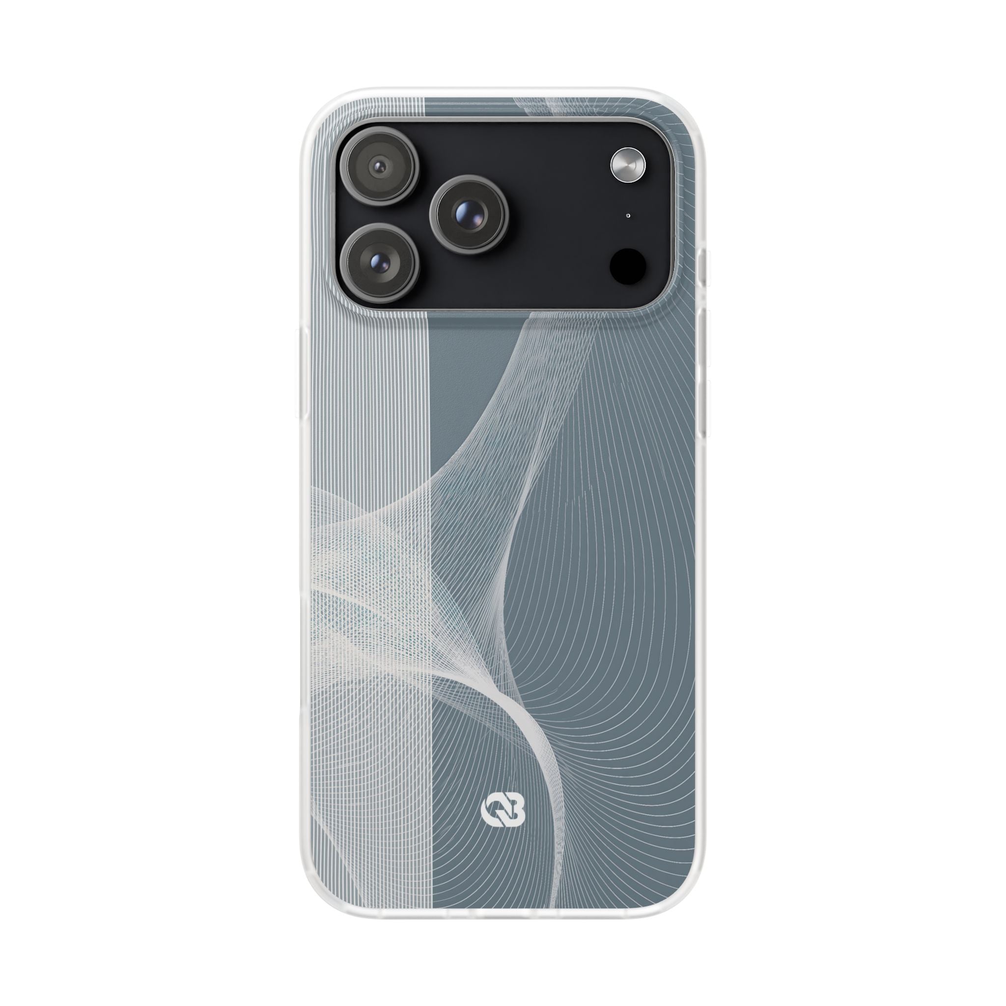 Grey Lite Phone Case for iPhone - Slate Mesh Horizon