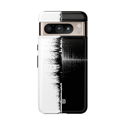 Black Tough Phone Case for Google Pixel - Static Signal Split