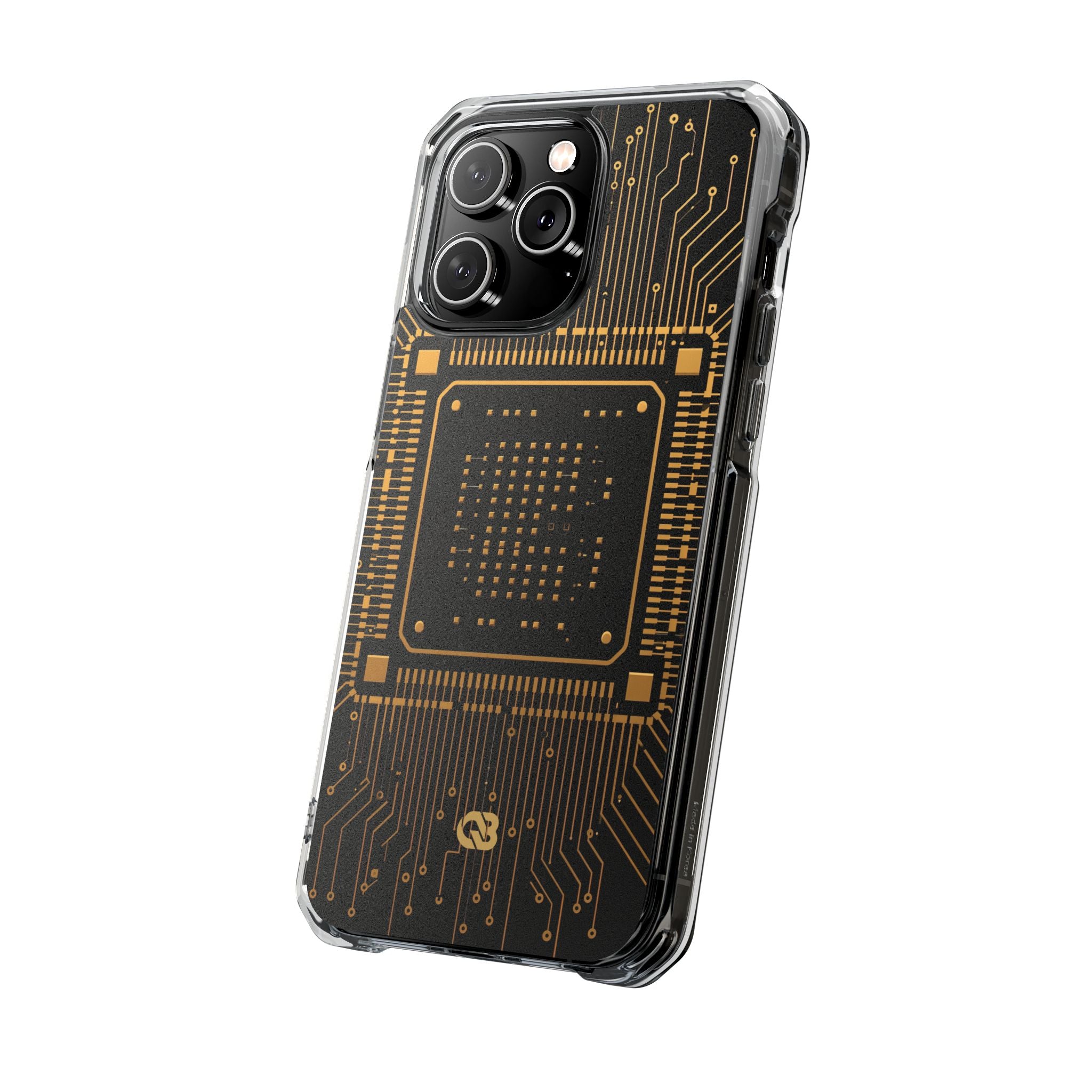 Gold Impact MagSafe Phone Case for iPhone - Cyber Gold Processor