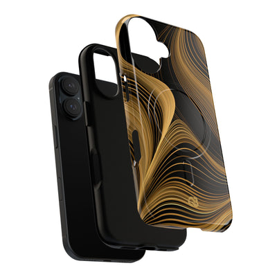 Gold Tough 2.0 Magsafe Phone Case for iPhone - Molten Copper Strands