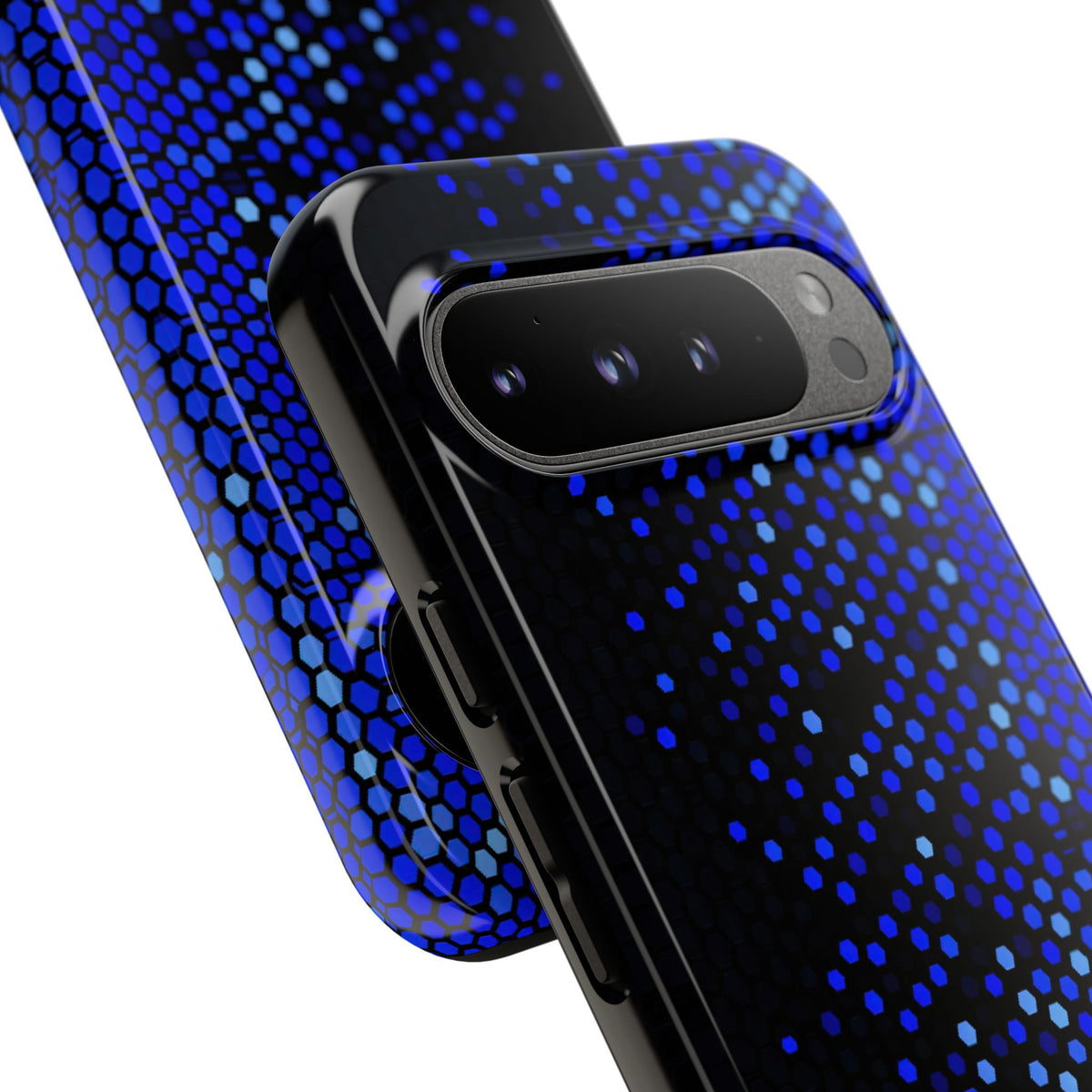 Cobalt Hex Dispersion · Tough Phone Case for Pixel ·  Blue