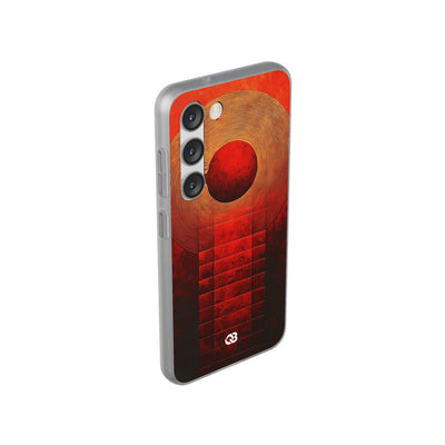 Crimson Solar Halo · Soft Phone Case for Samsung