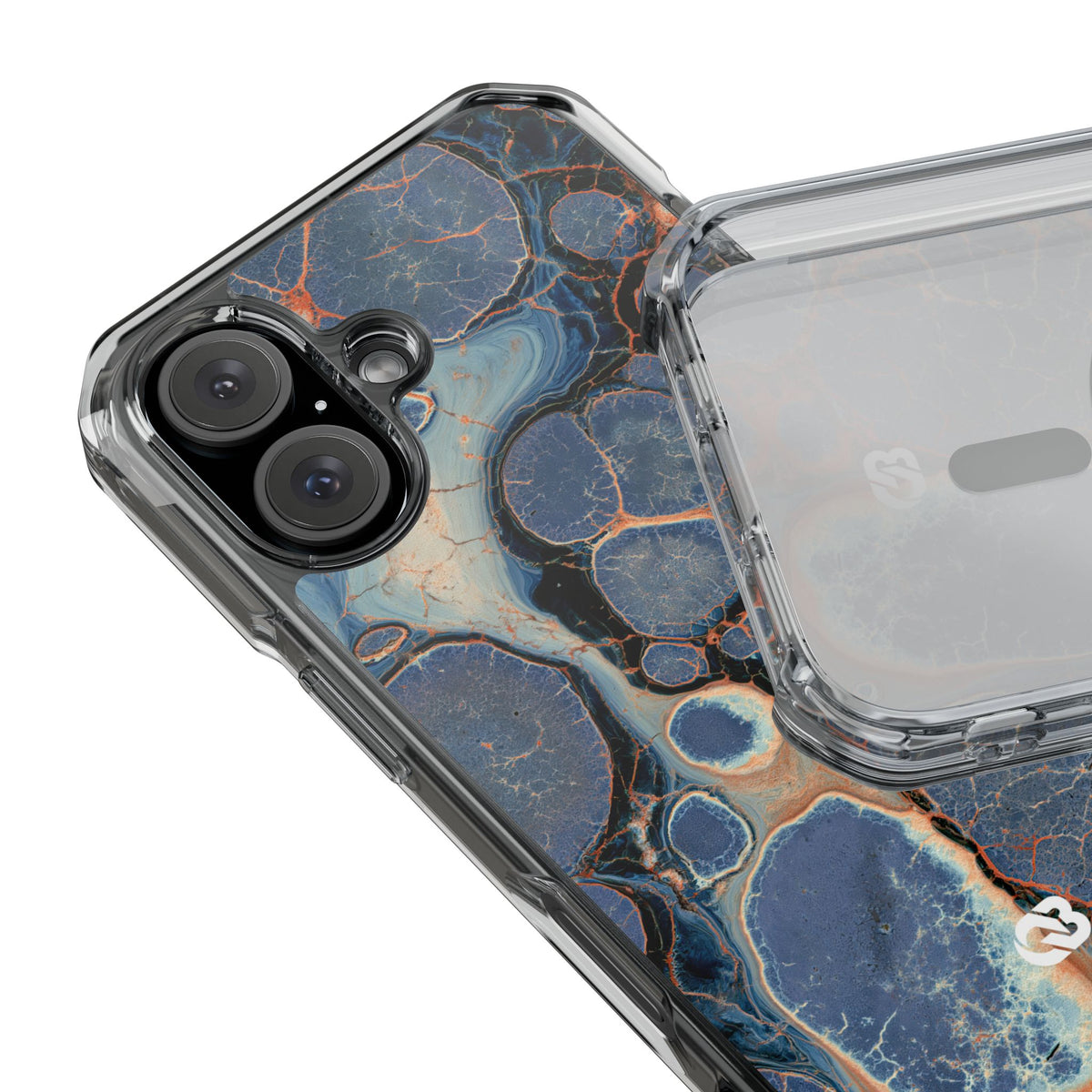 Astral Orb Resonance · Clear Impact Magnetic Phone Case for iPhone · Blue