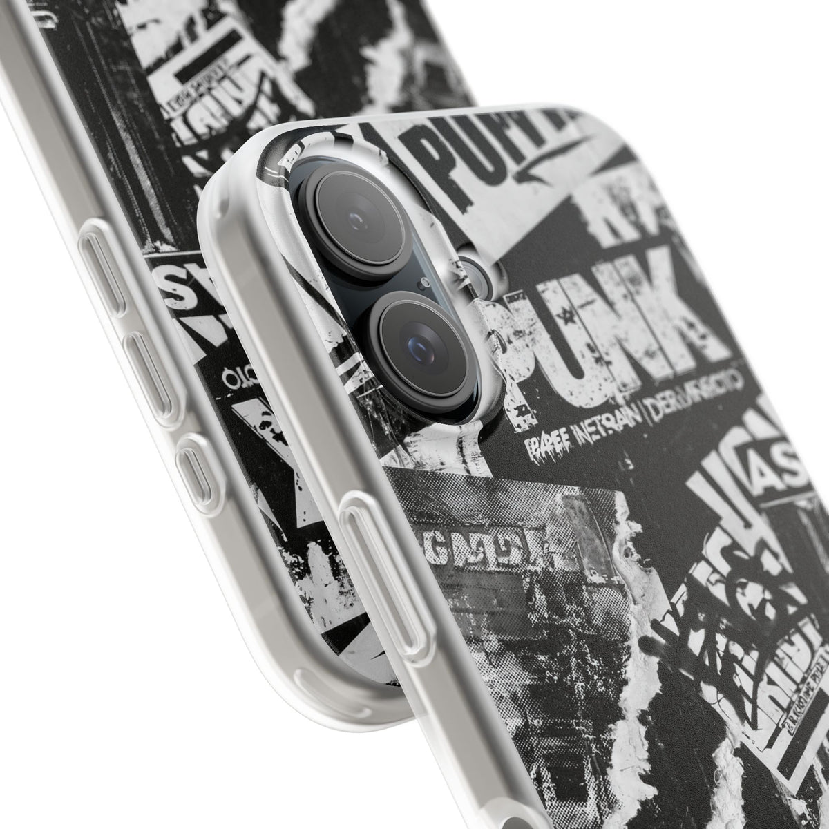 Underground Punk Collage · Lite Phone Case for iPhone ·  Black