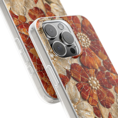 Carnelian Pearl Bloom · Lite Phone Case for iPhone ·  Orange