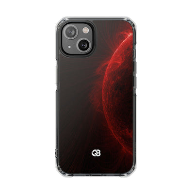 Red Impact MagSafe Phone Case for iPhone - Solar Crimson Flare