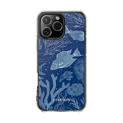 Navy Scale Reef iPhone 16 Pro Max Case - Impact