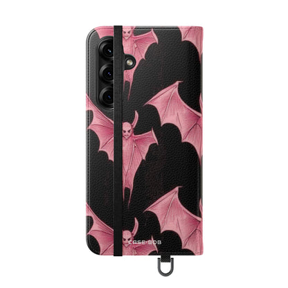 Pink Batwave - Samsung S25+ Case - Wallet