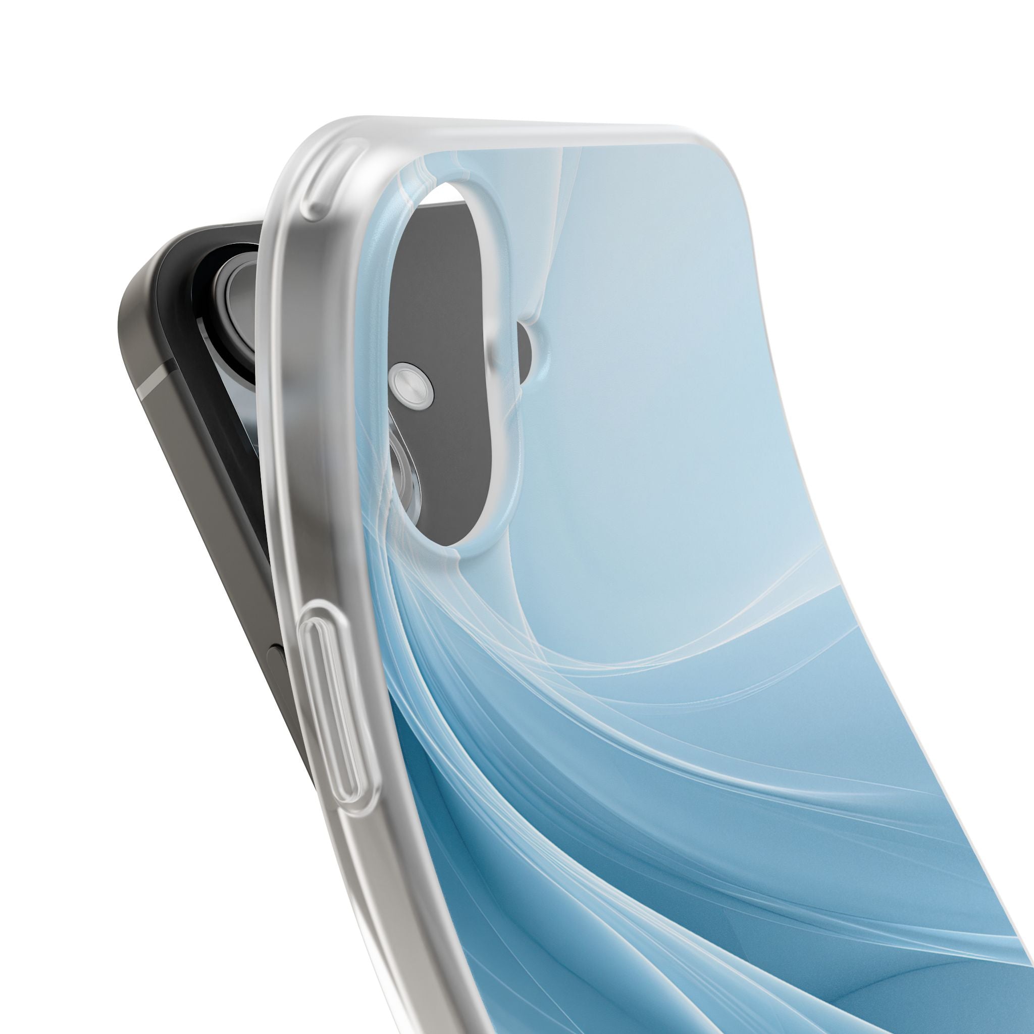 Blue Lite Phone Case for iPhone - Arctic Silk Drift