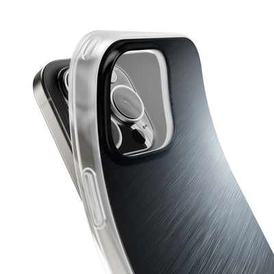 Grey Lite Phone Case for iPhone - Charcoal Brushed Steel