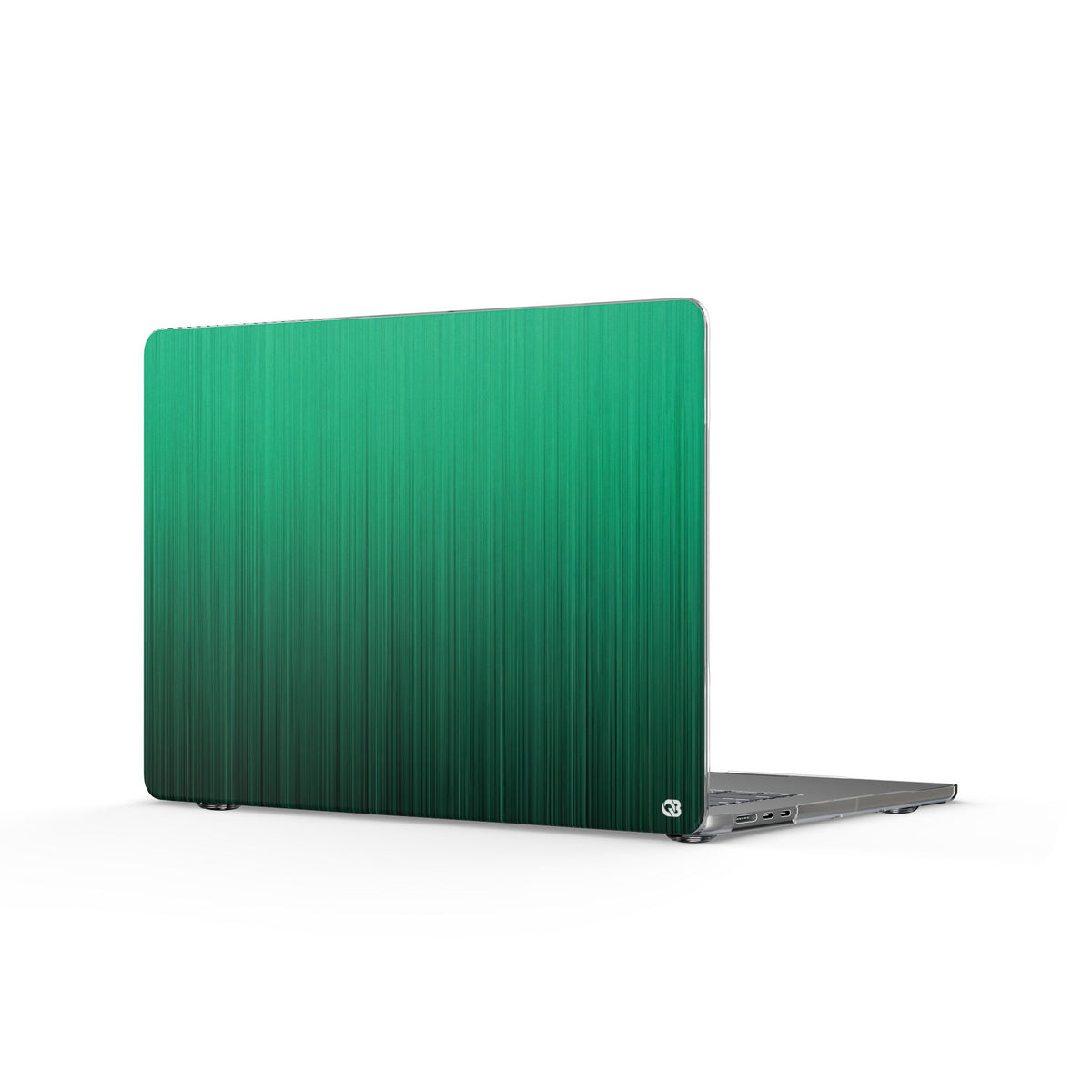 Emerald Cascade · Clear Hard Case for MacBook · Green