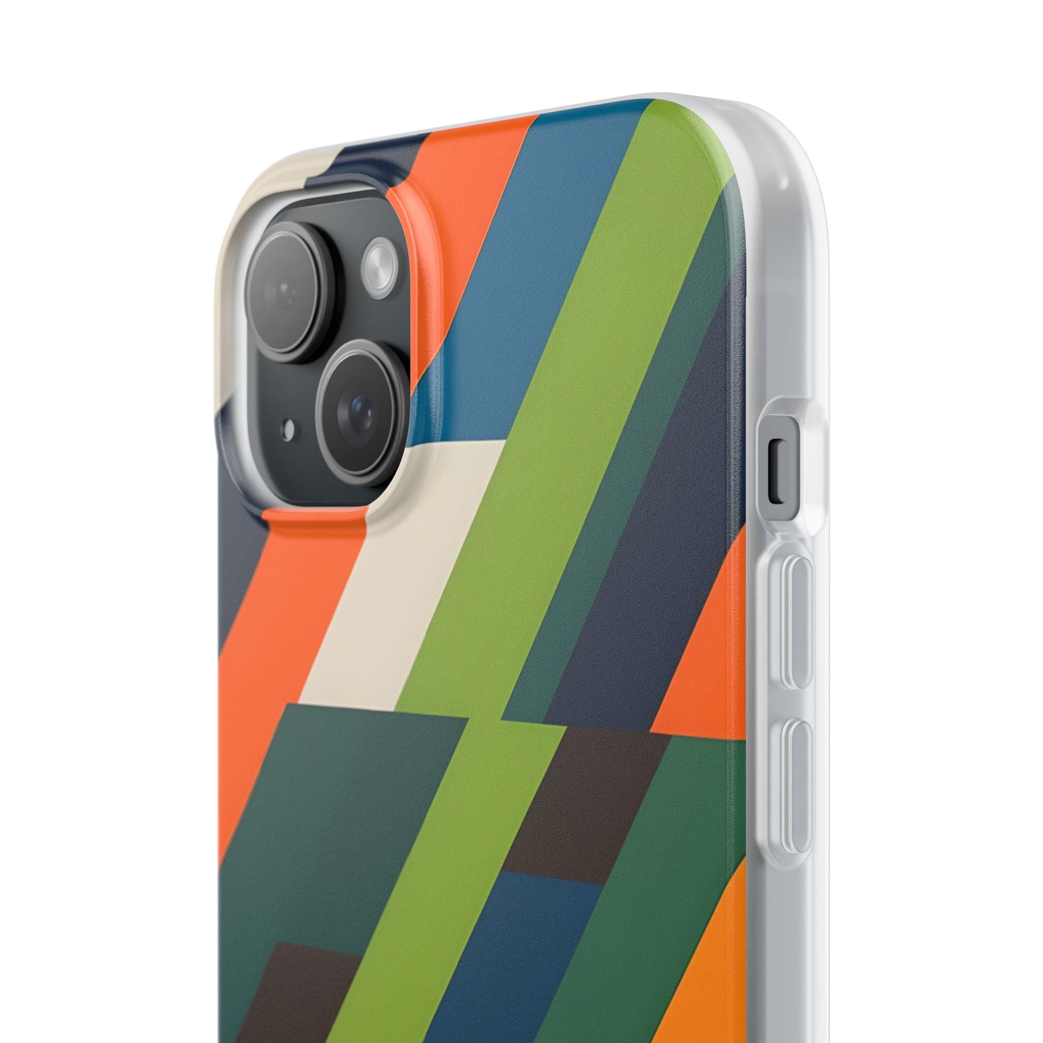 Angled Retro Mosaic · Soft Handyhülle für iPhone