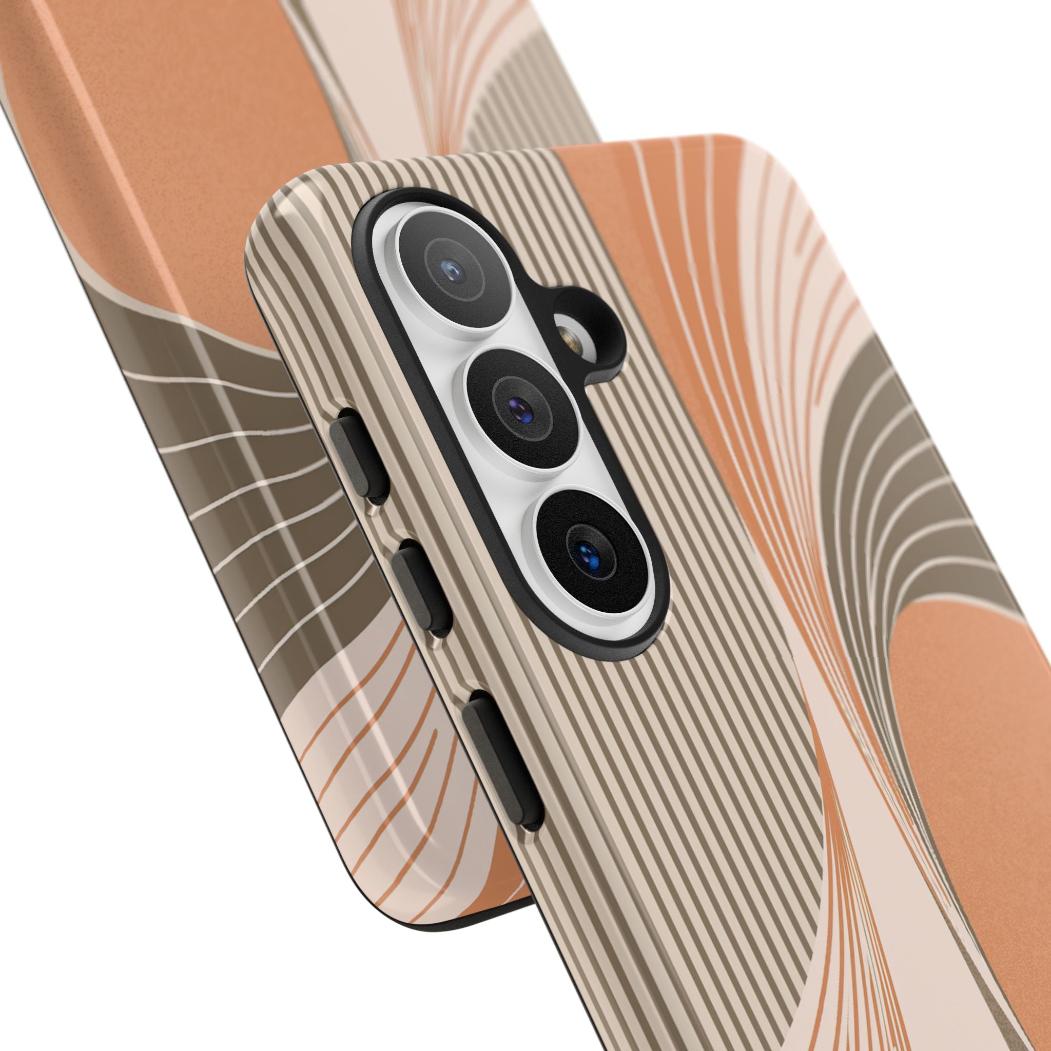 Orange Tough Phone Case for Samsung - Desert Arc Horizon
