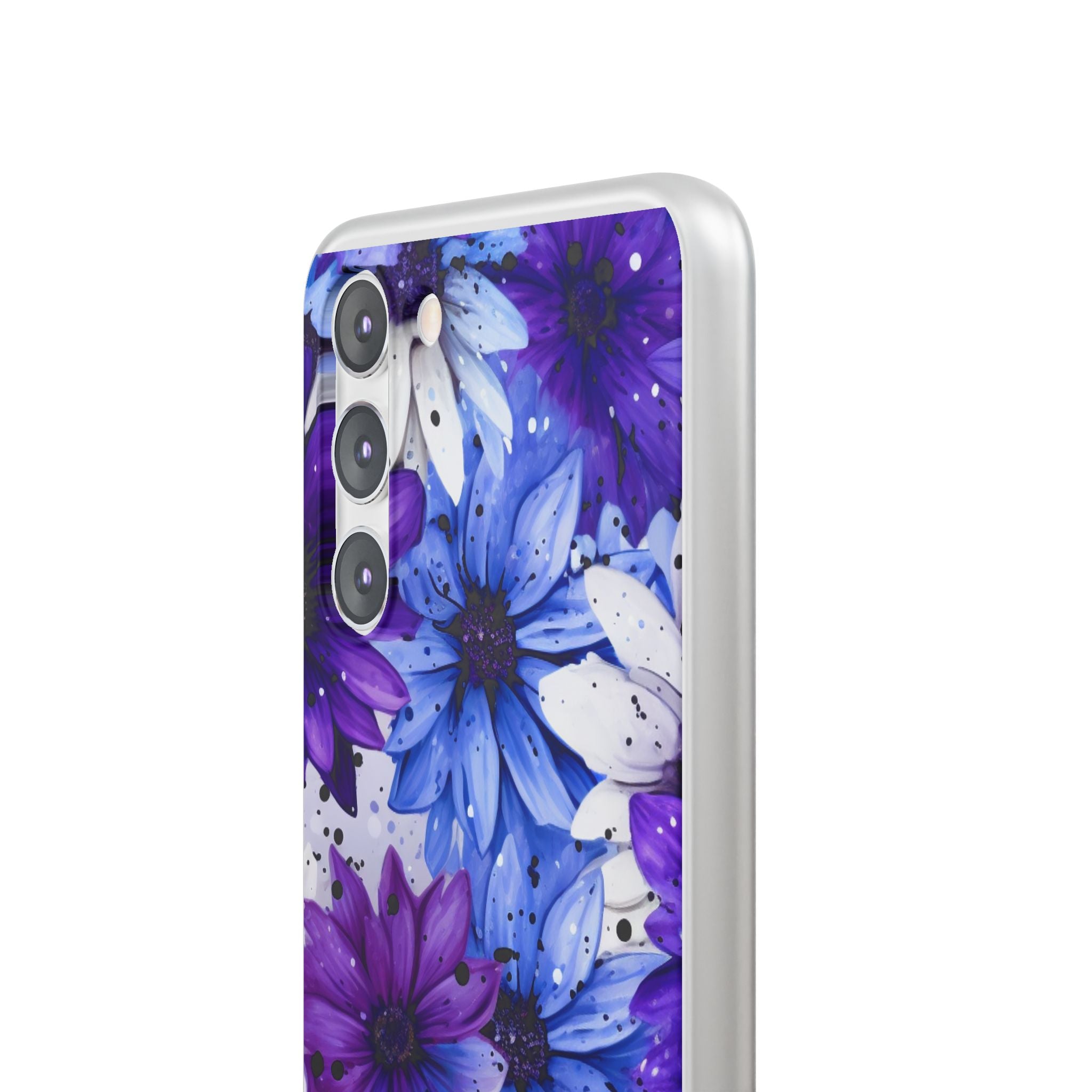 Ink Splatter Blooms · Soft Phone Case for Samsung