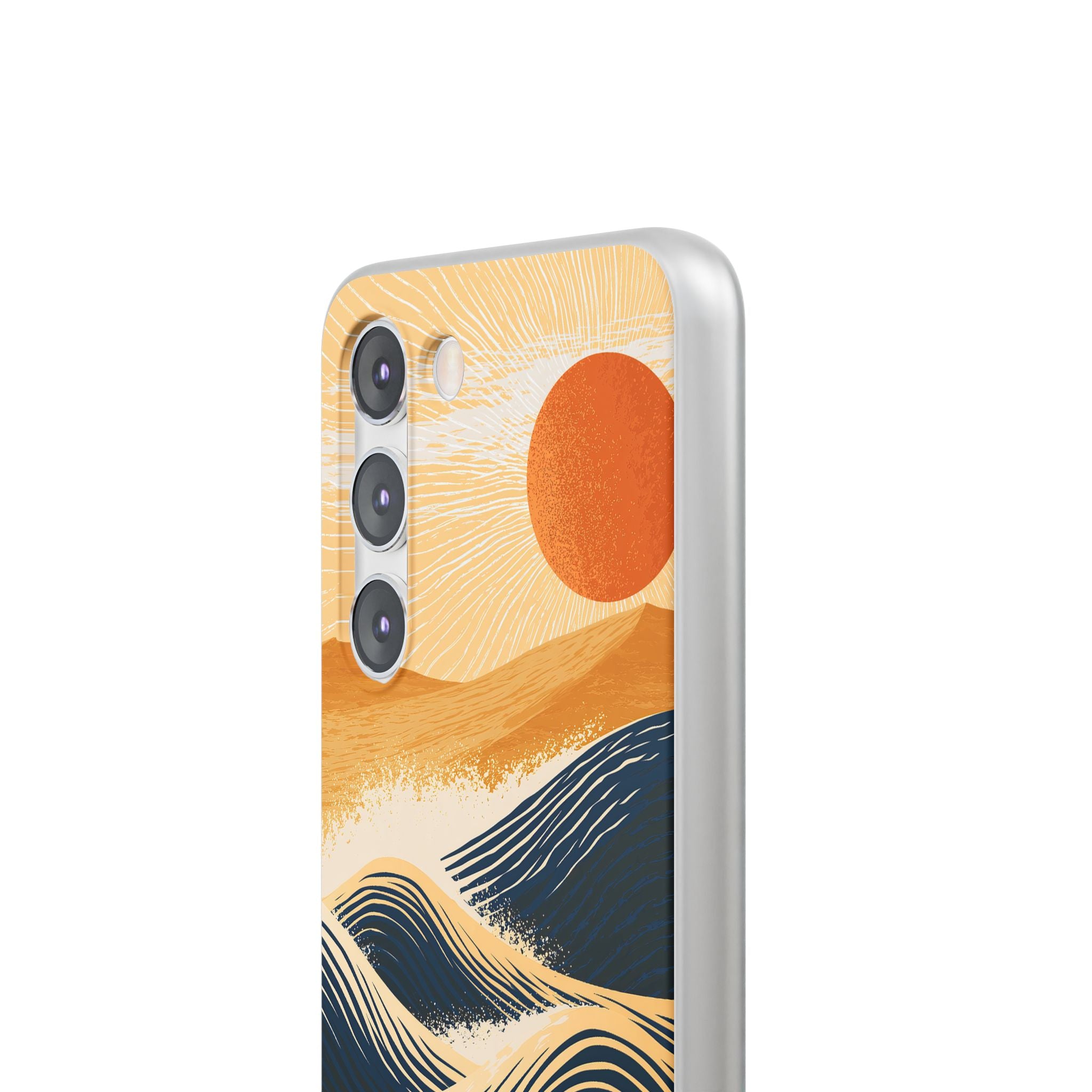 Blue Lite Phone Case for Samsung - Kyoto Cresting Tide