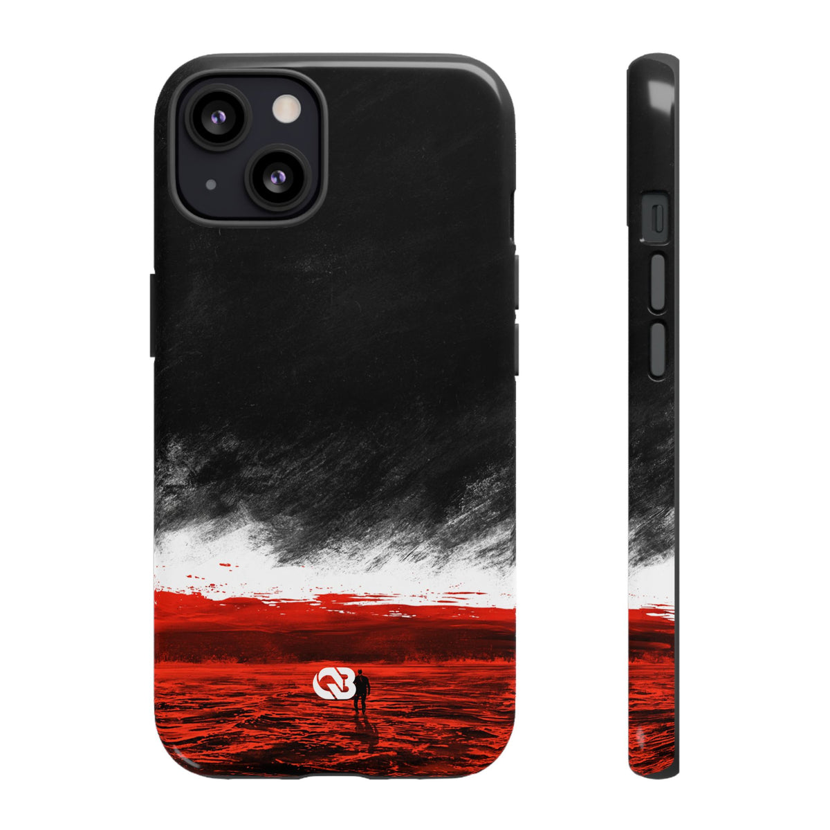 Crimson Horizon · Tough Phone Case for iPhone · Black