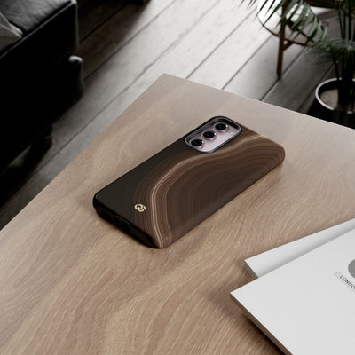 Brown Tough Phone Case for Samsung - Bronzed Canyon Relief