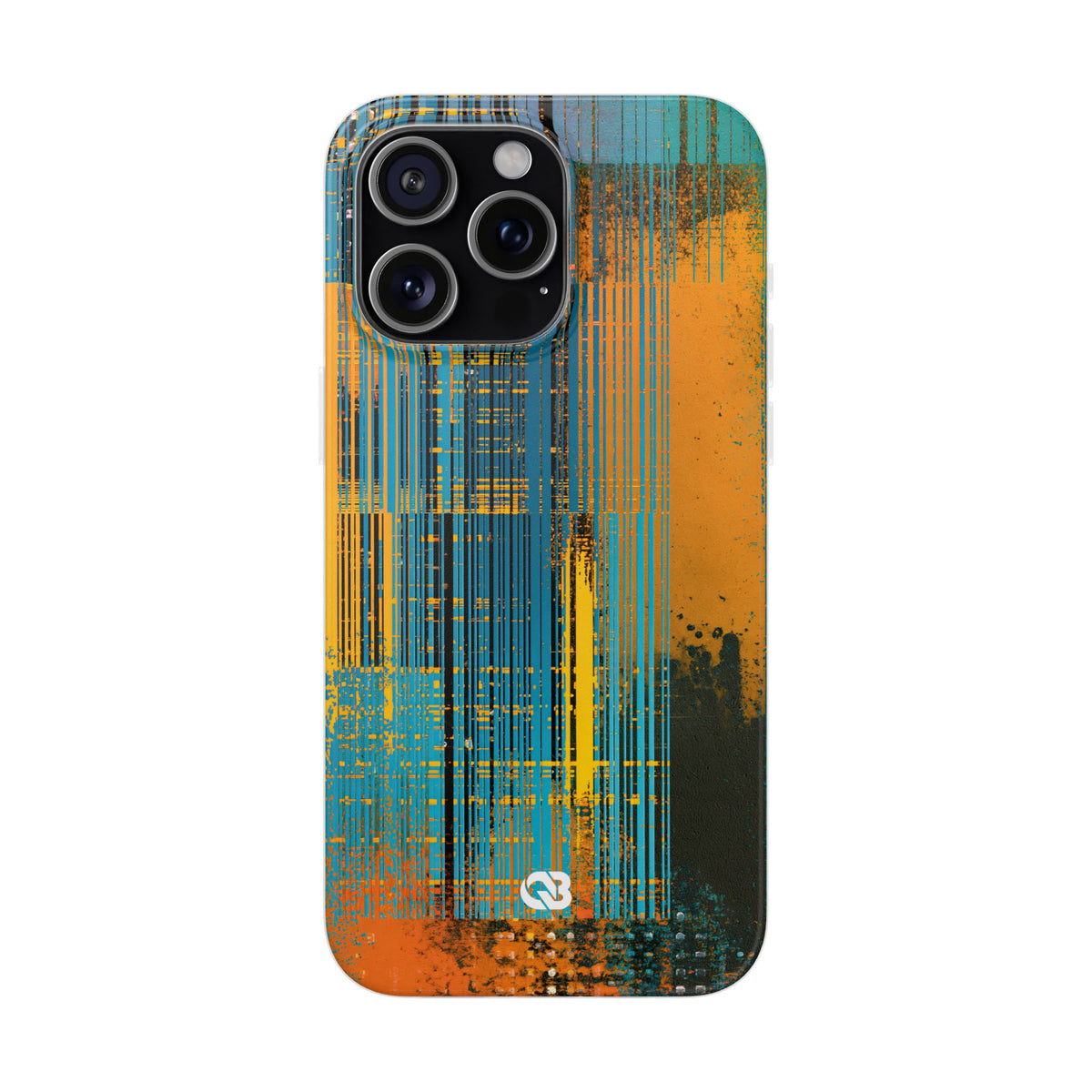 Cyber Glitch Stream · Lite Phone Case for iPhone ·  Teal