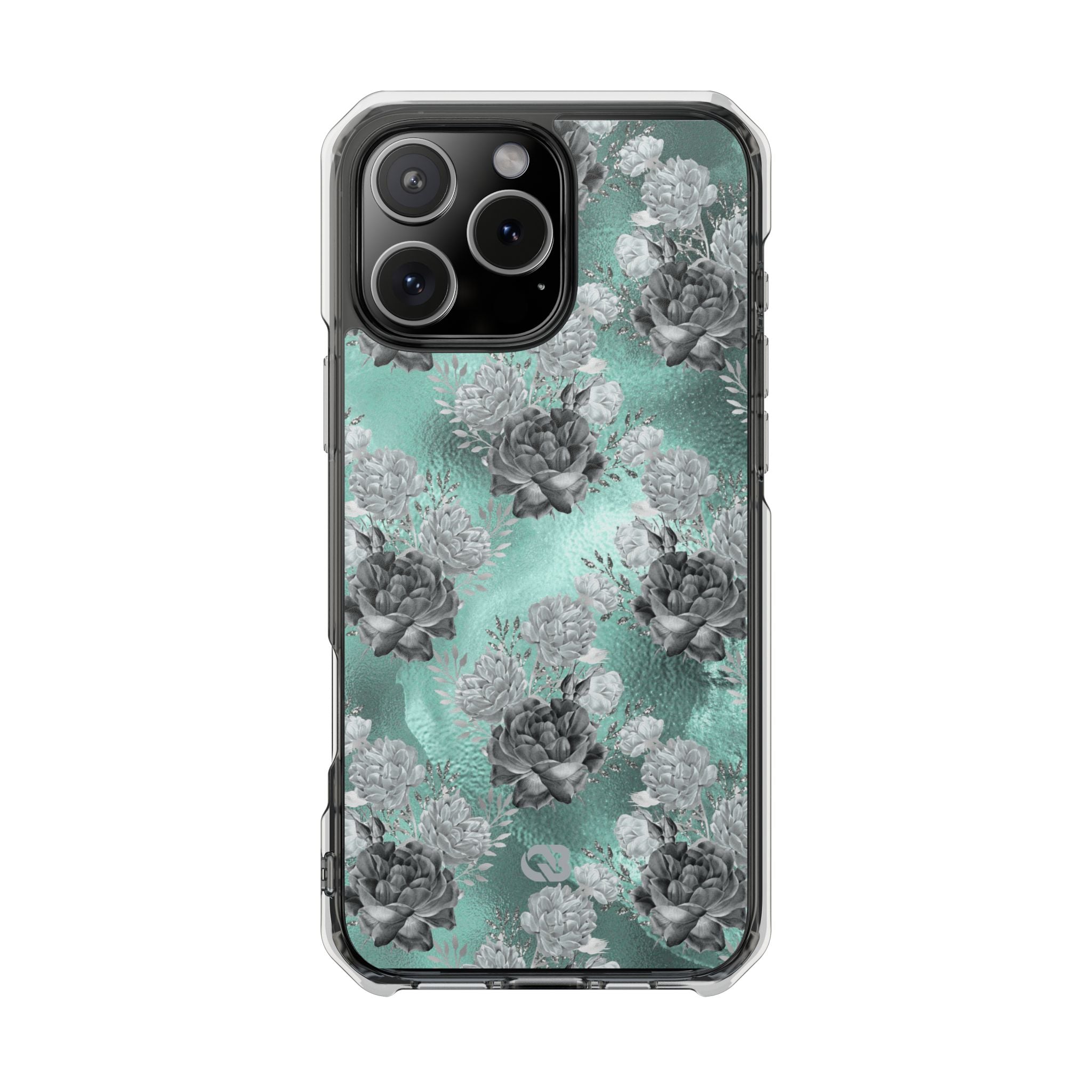 Frost Mint Floral · Impact Phone Case for iPhone · Magsafe