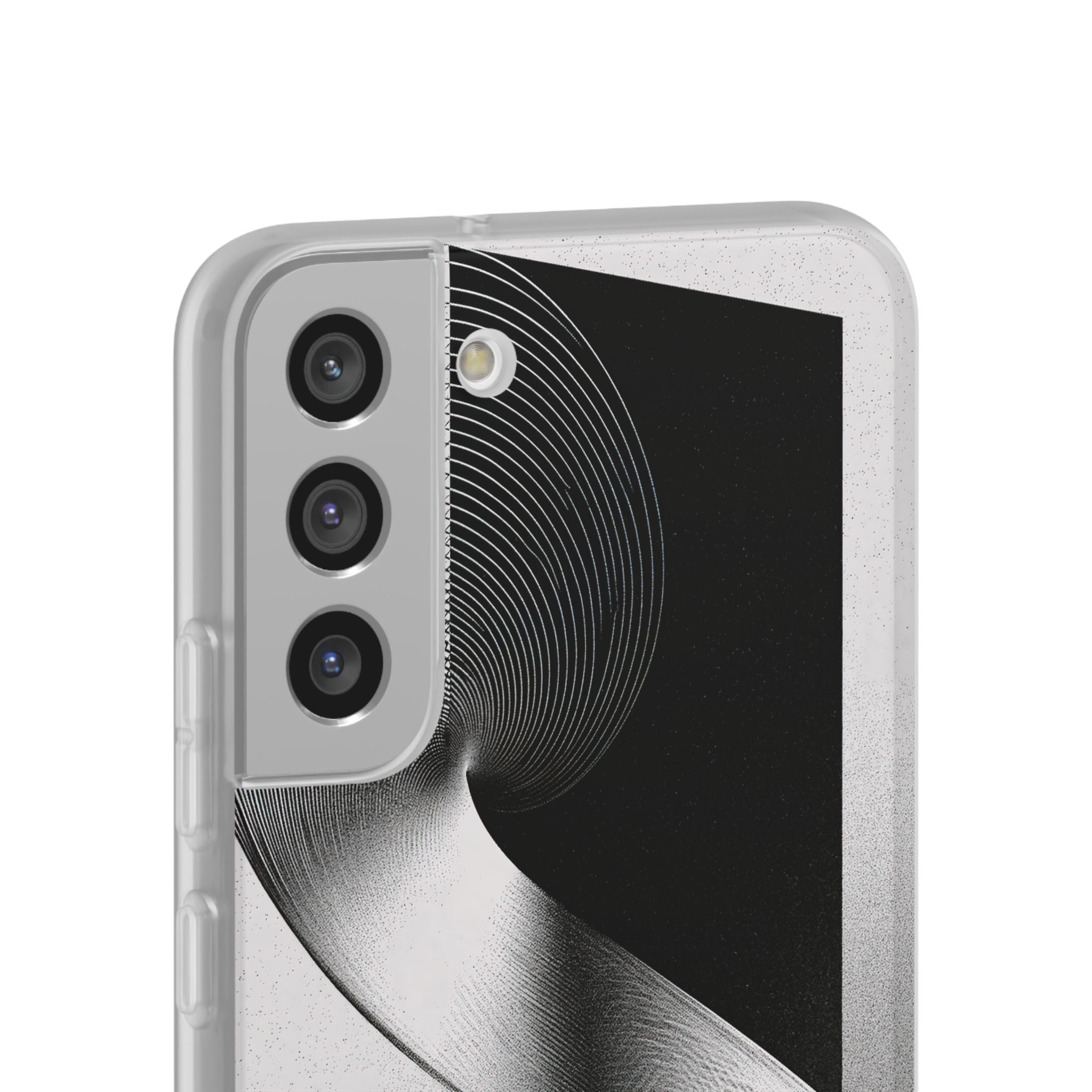 Grey Lite Phone Case for Samsung - Obsidian Moiré Wave