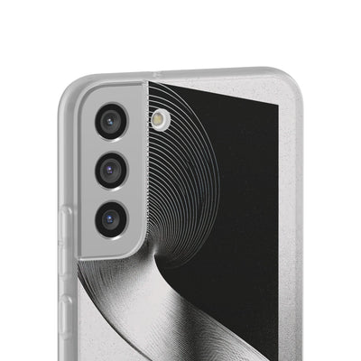 Grey Lite Phone Case for Samsung - Obsidian Moiré Wave