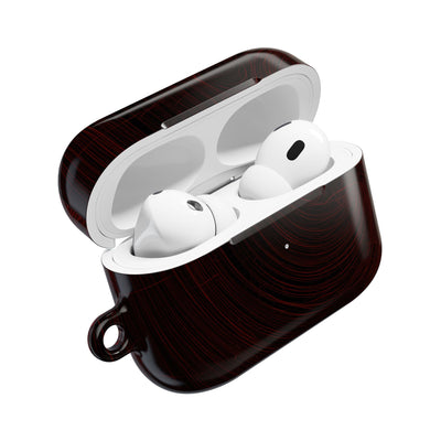 Crimson Solar Orbit · Hard Case for AirPods & AirPods Pro · Red